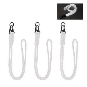 Unique Bargains Braided Soft Keychain ID Badges Lanyard with Metal Ring 3 Pcs - 1 of 4