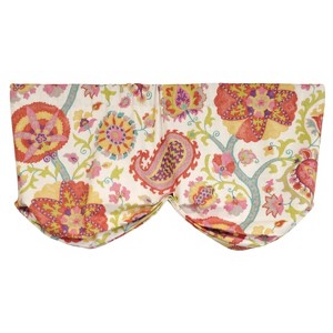 RLF Home 3" Rod Pocket High Quality Fabric Jubilee Stationary Balloon Valance for Windows 50" x 23" Multi - 1 of 4