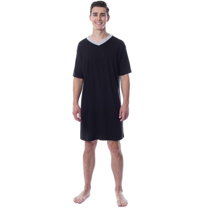Intimo Mens Long T-Shirt Nightgown Comfy Pajamas, 1 of 3