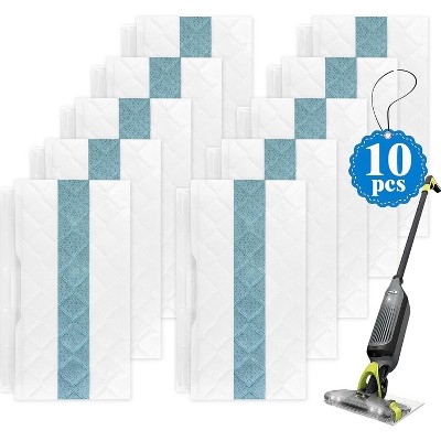 Attop Disposable Hard Floor Pad Refills, Compatible with Shark VACMOP Pro VM252~250,200 QM250 VM190,200, VMP30 for use on All Sealed Floors (10-PACK)