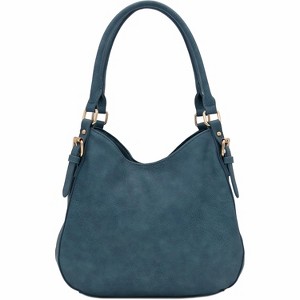 Paaaawaters Lightweight 3 Compartment Faux Leather Medium Hobo Bag - 1 of 4