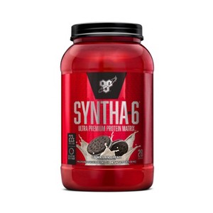 BSN SYNTHA-6 Whey Protein Powder, Micellar Casein, Milk Protein Isolate Powder, Cookies and Cream, 28 Servings (Package May Vary) - 1 of 4