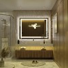 Apmir Super Bright Front & Back LED Lighted Anti-Fog Tempered Glass Bathroom/Vanity Mirror with ETL & 3-Year Warranty - 2 of 4