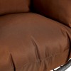 Leisuremod Summit Outdoor Single Person Egg Swing Chair in Grey Steel With Cushions - 4 of 4