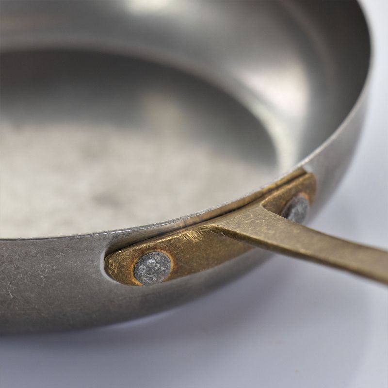 Gibson Home Normandie 5.5 Inch Stainless Steel Mini Frying Pan In Silver and Gold, 5 of 11