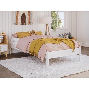 AFI Furnishings Pasadena 14 in Twin Platform Bed Frame in White - 1 of 4