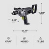 Master Mechanic 8.75 Amp Motor 0.5 Inch Mixer Drill with Rear and Side Soft Grip Handles, Mix Bar, Chuck Key, and 2 Piece Spanner - 3 of 4