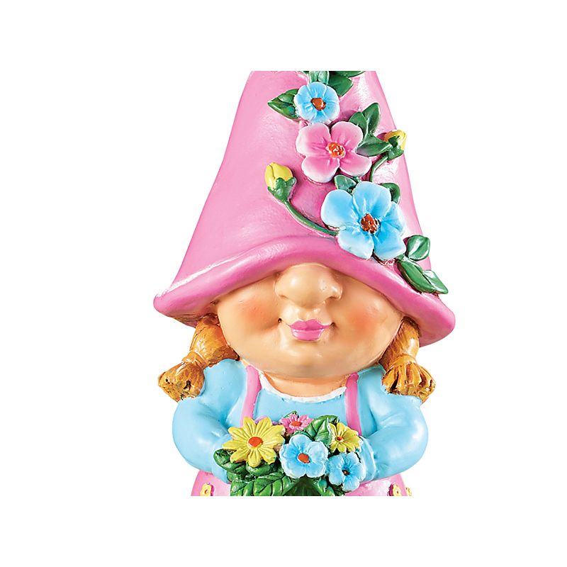 Collections Etc Whimsical Decorative Outdoor Garden Gnome Statues, 3 of 4