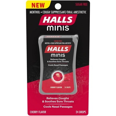 Halls Cough Drops Minis - Cherry - 24ct