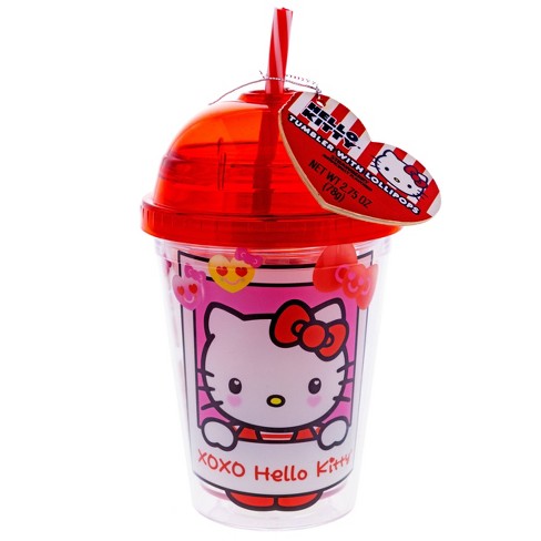 Sanrio Hello Kitty Dome Tumbler With Lollipops. NWT