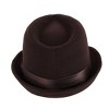 Kenny K Men's Dressy Faux Felt Fedora with Feather - 4 of 4