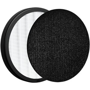 Nispira Replacement Filter for Pure Enrichment PureZone Halo Air Purifier Model PEAIRDSK, 2-in-1 True HEPA Activated Carbon Pre filters, 1 Pack - 1 of 4