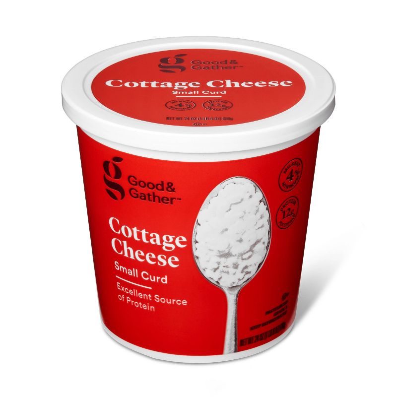4% Milkfat Small Curd Cottage Cheese - 24oz - Good &#38; Gather&#8482;, 3 of 5