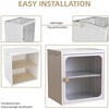 Modern Sideboard Decorative Storage Cabinet, CENGHU Single and Foldable Cabinet with Anti-Slip Design, Easy to DIY Storage Container with Door, White - 2 of 4