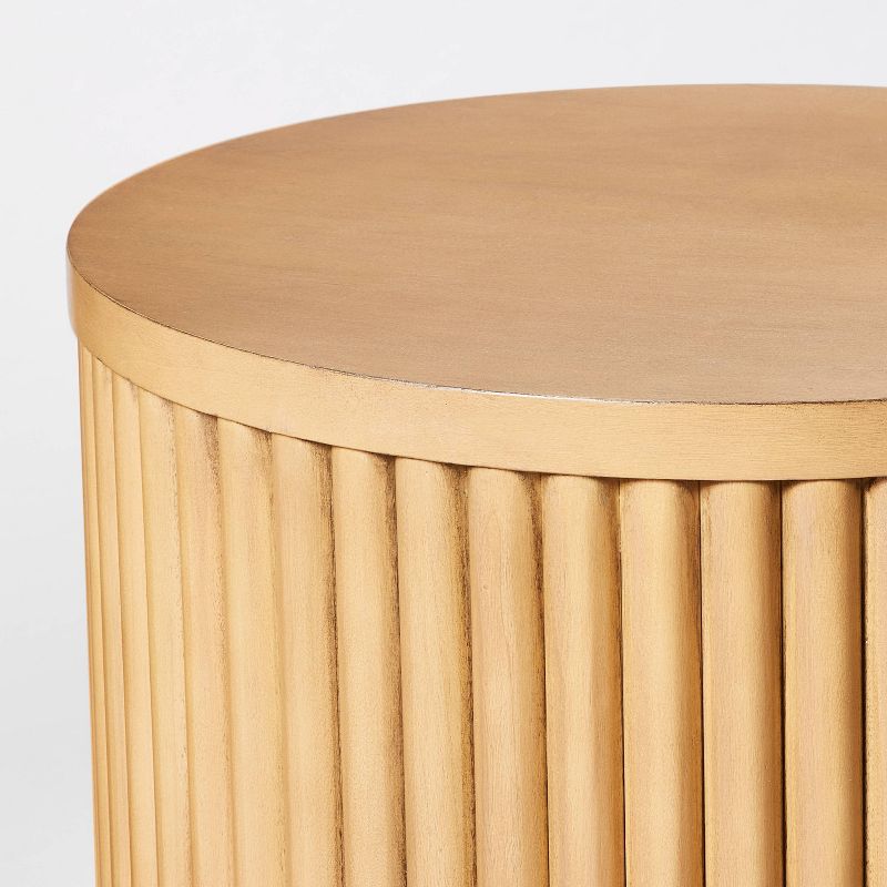 Dowel Fully Assembled Accent Table Natural - Threshold&#8482; designed with Studio McGee, 6 of 14