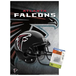 Trends International NFL Atlanta Falcons - Helmet 16 Unframed Wall Poster Prints - 1 of 4