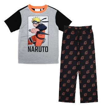Naruto Shippuden Hidden Leaf Youth Boys Pajama Pants & Shirt Set