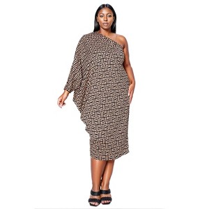 L I V D Women's Persephone Asymmetrical Midi Dress - 1 of 3