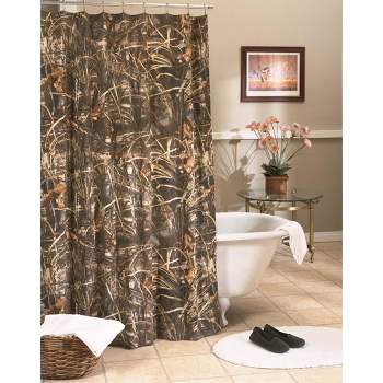 Realtree Max 4 Camo Shower Curtain, Shower Curtain for Bathroom - Elevate your Bathroom with Farmhouse, Rustic, Hunting Camouflage Decor Bath Curtains