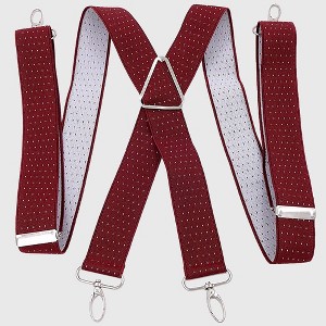 Anna-Kaci Men's Adjustable Suspenders 46in Elastic Suspenders with Clips for Formal & Casual Wear - 1 of 2