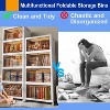 Musment Stackable Storage Bins with Lid, Closet Organizer and Storage Drawer, Collapsible Storage Box with Wheels for Living Room,Office,Dorm - 4 of 4