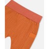 Deux par Deux Boy Organic Cotton Top and Muslin Pant Set Little Paper Boats and Terracotta - 4 of 4