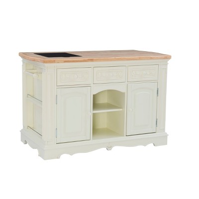 Lydia Kitchen Island White - Powell Company