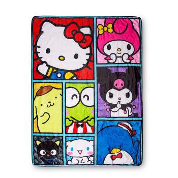 Surreal Entertainment Sanrio Hello Kitty And Friends Oversized Fleece Throw Blanket | 54 x 72 Inches