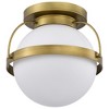 Nuvo Lighting Lakeshore 1 - Light Flush Mount in  Natural Brass - 4 of 4