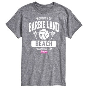 Men's - Barbie - Property of Barbie Land Beach Volleyball Short Sleeve Graphic T-Shirt - 1 of 4