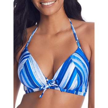 Women's Triangle Push-up Tunneled Strap Bikini Top - Shade & Shore™ White  36dd : Target