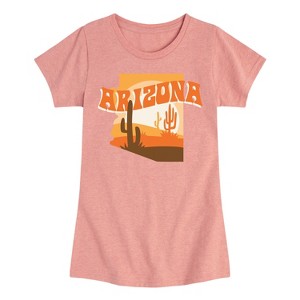 Girls' - Instant Message - Arizona Desert Fitted Short Sleeve Graphic T-Shirt - 1 of 4