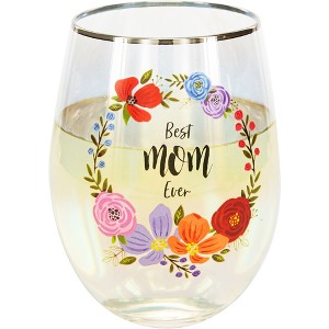 Pavilion Gift Company - Mom - 18 oz Stemless Wine Glass - Drinkware - 1 of 4