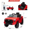 12V Licensed Toyota Tundra Kids Ride On Truck, Electric Car w/Remote Control, LED Lights, 3 Speeds, Suspension - 2 of 4