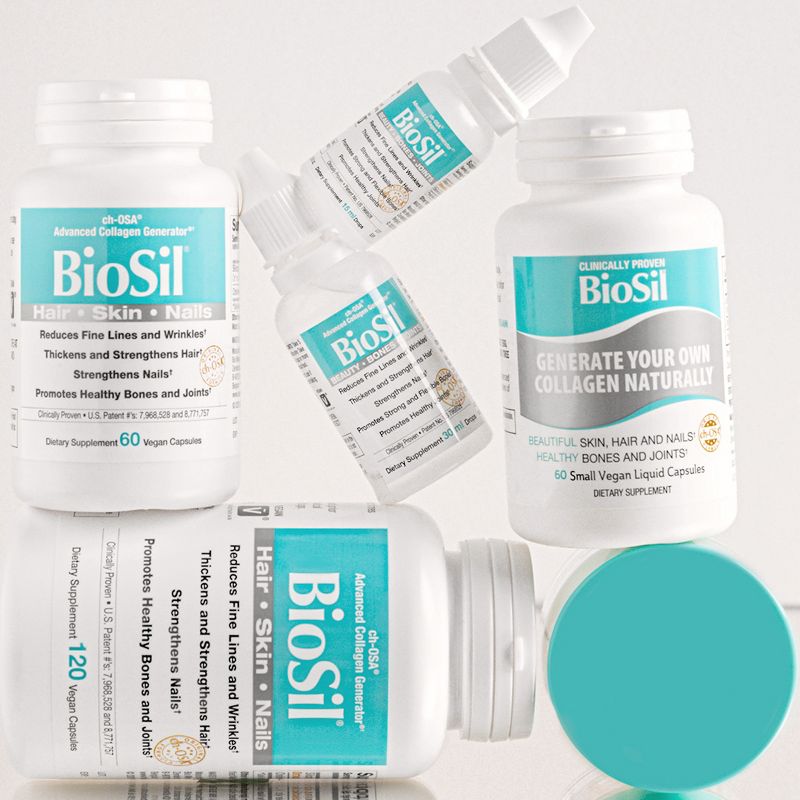 BioSil Collagen Generator Drops with Patented ch-OSA Complex, Generates & Protects Collagen, Vegan Hair, Skin & Nails Supplement, 0.5 or 1 fl oz, 5 of 10