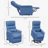 CIPACHO Power Lift Chair for Seniors Electric Lift Recliner Chair with Remote Control Side Pockets for Living Room Blue - 2 of 4