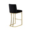 Meridian Furniture,Heidi Black Velvet Stool - 2 of 4