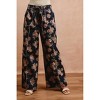 Women's Floral Print Denim Pant - BiBi - 3 of 4