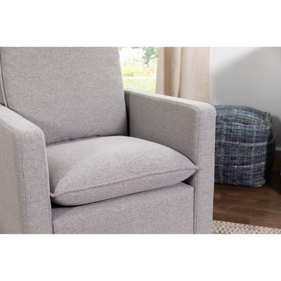 Cali 30" Performance Grey Eco-Weave Pillowback Swivel Glider