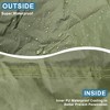 Unique Bargains Outdoor 190T-PU Waterproof Double Stitched Seams ATV Cover Green - 3 of 4