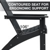 GARPROVM 2 Adirondack Chairs with Side Table HDPE Weather-Resistant Outdoor Patio Furniture - 3 of 4