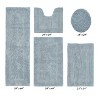 Lux Premium 100% Cotton Tufted Solid Reversible 5 PC Bath Rug Set – Ultra-Soft, Water-Absorbent, Durable, Machine Washable Bathroom Rug - 2 of 4