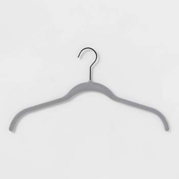 Mainstays Slim Grip Clothing Hangers, 10 Pack, White & Teal, Durable  Plastic, Non-Slip Rubber