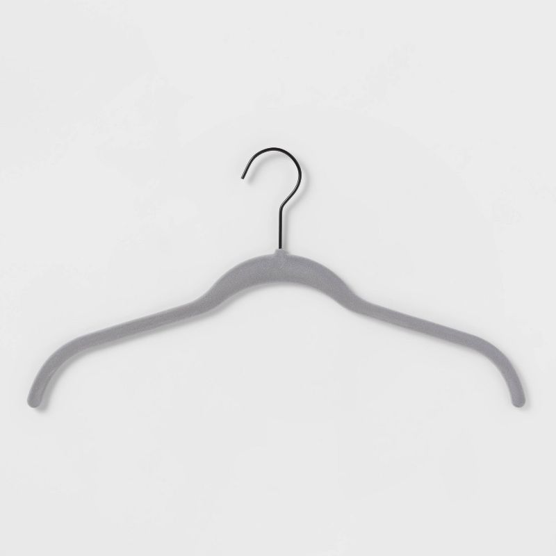 10pk Shirt Flocked Hangers - Brightroom™, 1 of 5