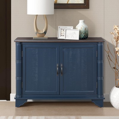 VYNXARIA 40in Console Table with Storage Shelf,Retro Entryway Table with Adjustable Storage Shelf,Sofa Couch Table