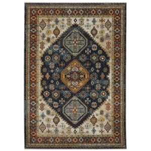 Oriental Weavers Aberdeen 005W1 Blue / Multi Indoor Area Rug - 3'3" x 5' - 1 of 4