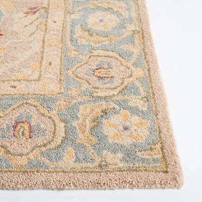 Anatolia Blue and Beige Handmade Wool Area Rug