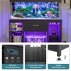Bestier 55/75 Gallon Fish Tank Stand Metal Aquarium Stand with Storage Cabinet & Power Outlets LED Light, 750lbs Capacity, Black - 4 of 4