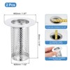 Unique Bargains Stainless Steel Bathroom Kitchen Hair Floor Drain Strainer - 2 of 3