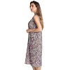 Just Love Womens Nightgown - Sleeveless Henley Oversized Sleepwear Gown - 2 of 3